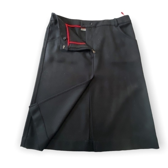 Prada wool A line skirt, size 46 Italy, Dark blue - Picture 3 of 11